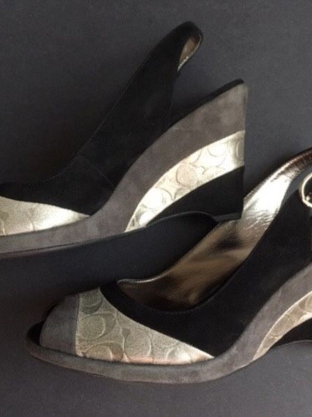 COACH Abrianna Wave Slingback Sz 7 New!!